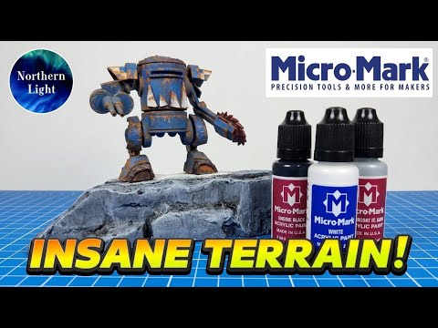 Official video preview: Creating INSANE TERRAIN Using NEW Micro-Mark Acrylic Paints!