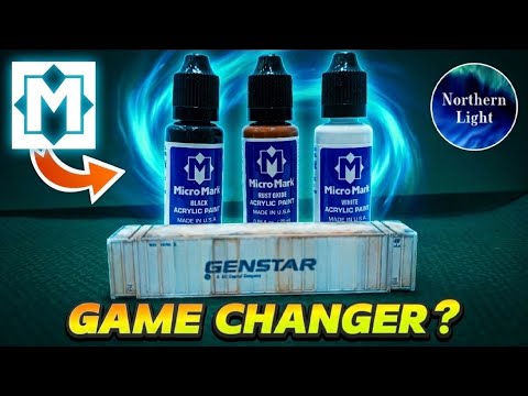 Official video preview: Are These NEW Micro-Mark Acrylic Paints Good for Weathering?